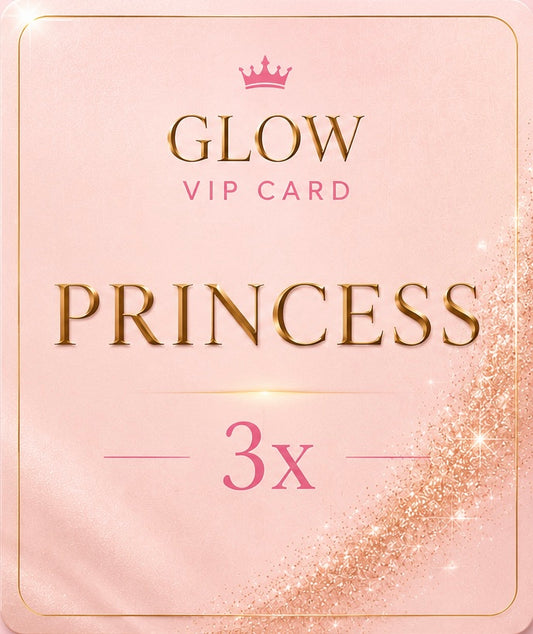 ✨ Glow Princess Card – 3 hoitokertaa